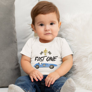 Barn Racerkörbil 1-årsdag T Shirt