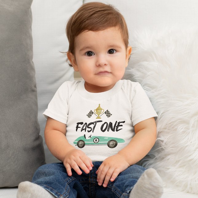 Barn Racingbil 1-årsdag T Shirt (Skapare uppladdad)