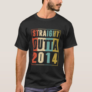 Barn Rak Outta 2014-Vintagens grafik 8 år gammal T Shirt