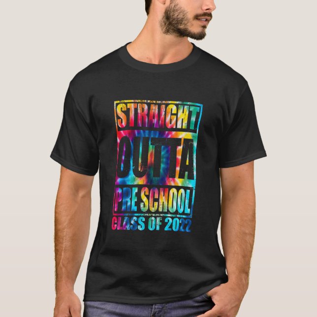 Barn Raka före förskoleutbildning i Outta Preschoo T Shirt (Framsida)