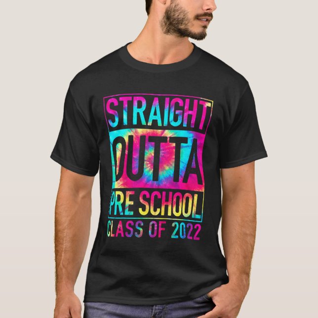 Barn Raka före förskoleutbildning i Outta Preschoo T Shirt (Framsida)