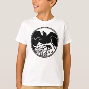 Barn Raven Shirts Raven Kråka Art Barn Sweatshirt Tee Shirt