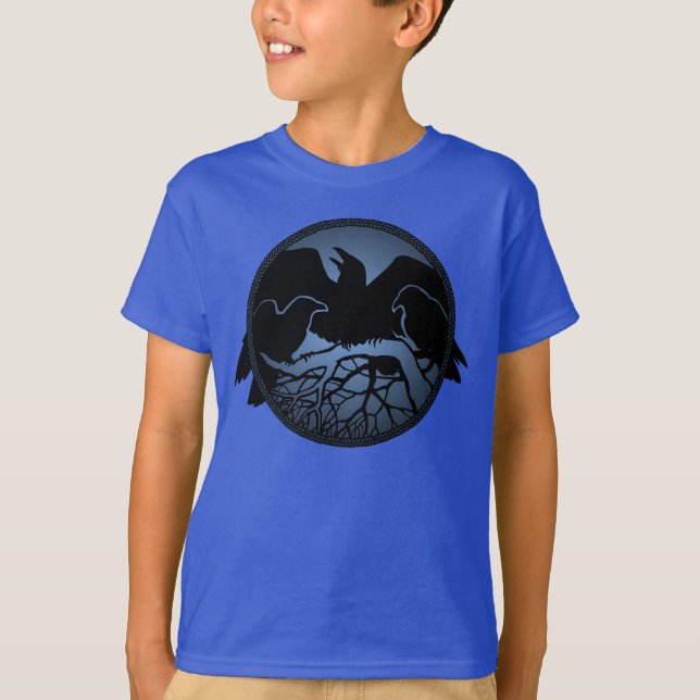Barn Raven T-shirt Raven Coola Organic Raven Shirt (Framsida)