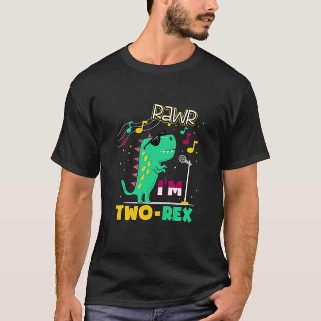 Barn Rawr I är 2:e födelsedag 2 år gamla T Shirt (Framsida)