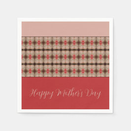 Barn Red and Rosy Pink Pappersservett