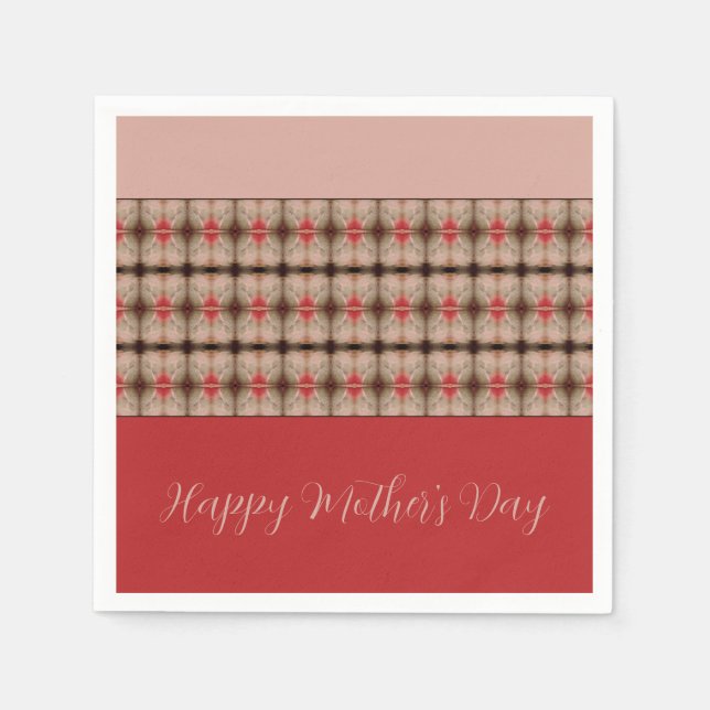 Barn Red and Rosy Pink Pappersservett (Framsidan)