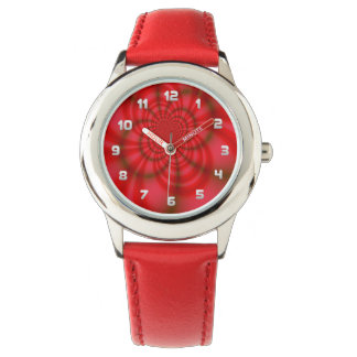 Barn Red Candy Rand Fractal Watch Armbandsur
