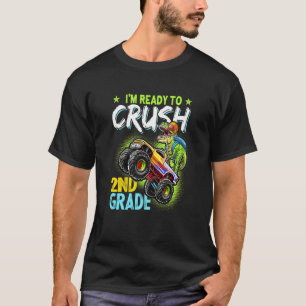 Barn Redo att krossa andra Klass-dinosaur T Shirt