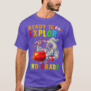 Barn Redo att utforska andra Klass Cute Astronaut T Shirt