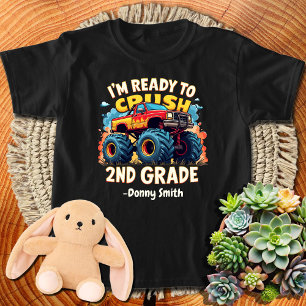 Barn Redo till Crush 2nd Klass Lastbil Boys Tillba T Shirt