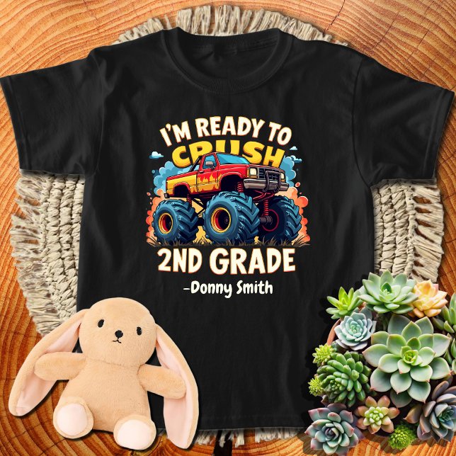 Barn Redo till Crush 2nd Klass Lastbil Boys Tillba T Shirt (Skapare uppladdad)