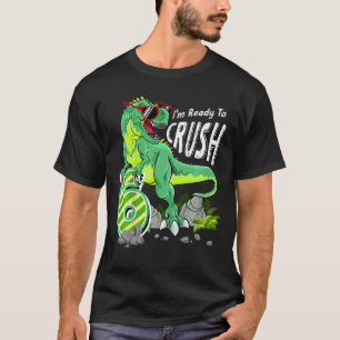 Barn Redo till Crush 6 6e Birthday T Rex Dinosaur Shirt