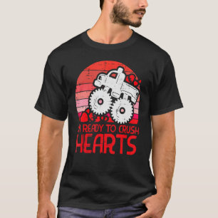 Barn Redo till Crush Hearts Monster Lastbil Småbar T Shirt