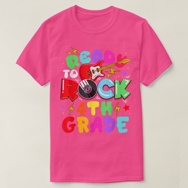 Barn Redo till Sten 4:e Guitar Back to school T Shirt (Design framsida)