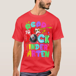 Barn Redo till Sten Kindergarten Guitar tillbaka t Shirt