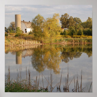 Barn Refltions Poster