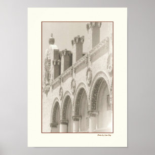 Barn Restaurant Facade Poster