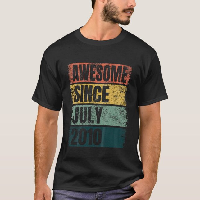 Barn Retro Färg 11:e födelsedagen För barn S T Shirt (Framsida)