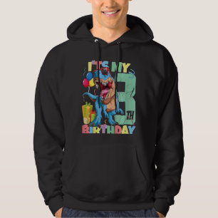 Barn Rex 3rd Birthday Boy Girl 3 Years 2019 Dinosa Hoodie