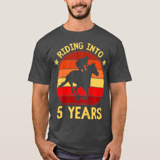 Barn Riding in i 5 års hästgåva fem år T Shirt