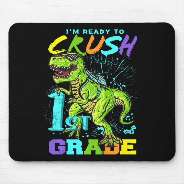 Barn Roligt First Klass T-Rex Tee Musmatta (Framsidan)
