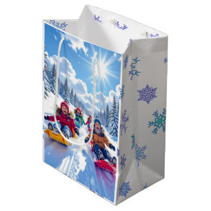 Barn - Roligten Sledar vinter på ett snyggt sätt