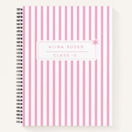 Barn rosa minimalistisk Spiral anteckningsbok