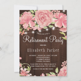 Barn rosa ro-peonier pension party inbjudningar