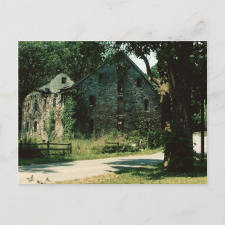 Barn Ruin Postcard Vykort