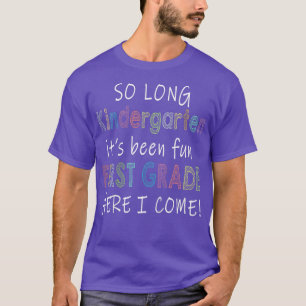 Barn så länge Kindergarten 1:a Klass Här i Kom T Shirt