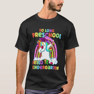 Barn Så Långt Förskola Hej Kindergarten Enhörning T Shirt