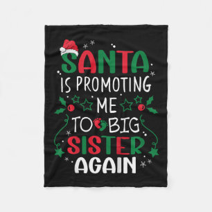Barn Santa befordrar mig till Big Sister igen Fleecefilt