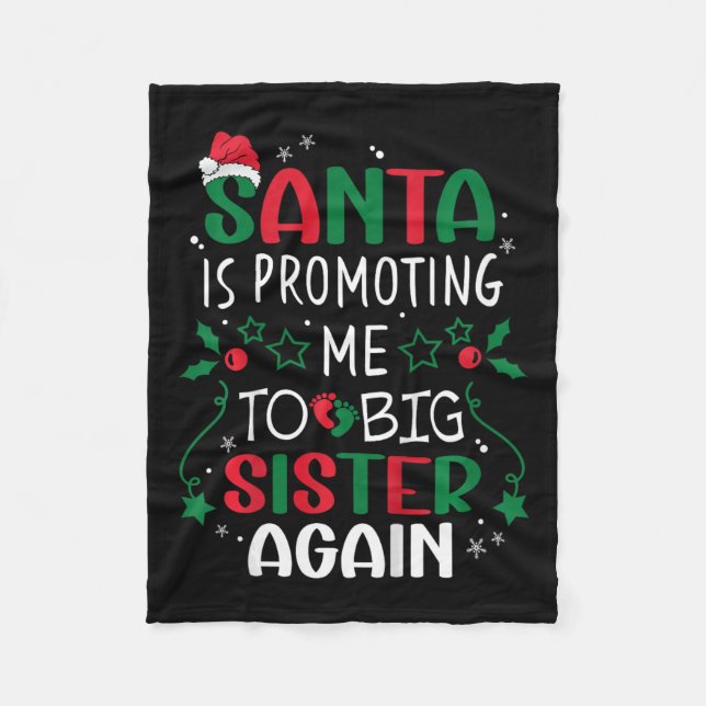 Barn Santa befordrar mig till Big Sister igen Fleecefilt (Framsidan)