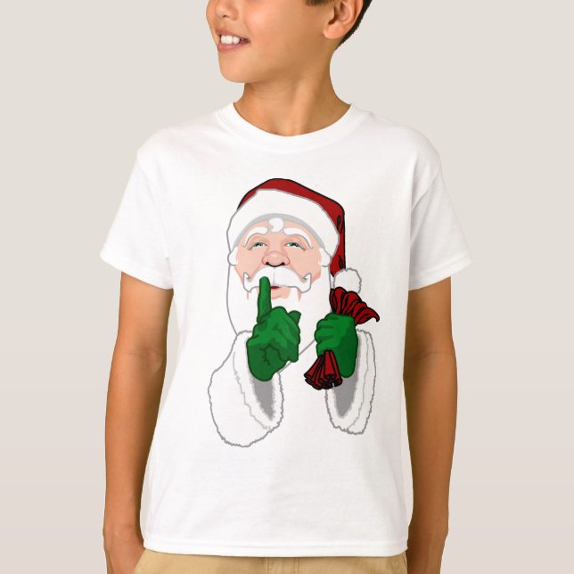 Barn Santa Sweatshirt Roligt Kids Santa Sweashirt T-shirt (Framsida)