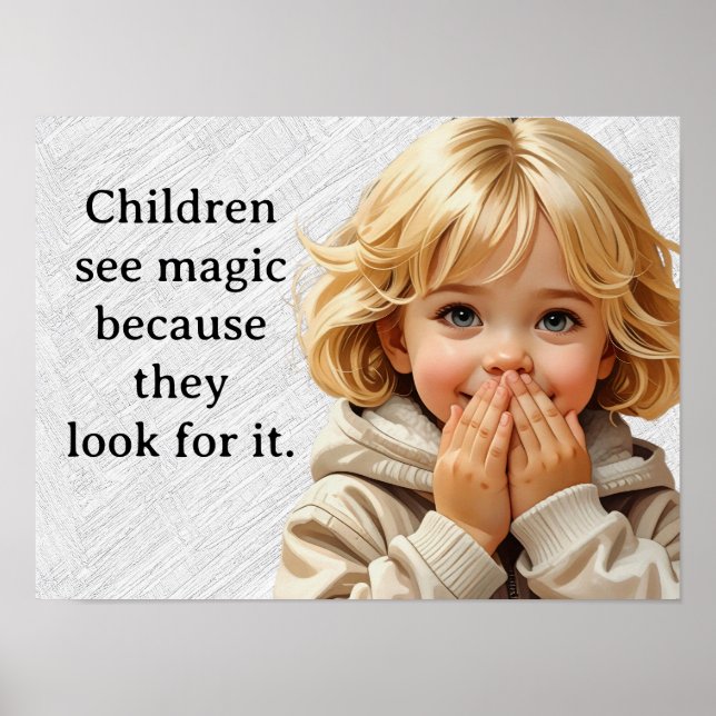 Barn ser Magic för att de letar efter den. Poster (Framsidan)