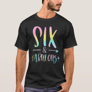 Barn sex och sex år gamla flickor födelsedag Ti T Shirt
