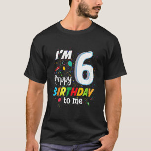Barn sex sex år 6e Grattis på födelsedagen till mi T Shirt