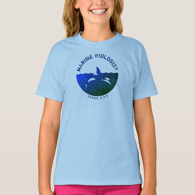 Barn Shirt - Marine Biolog Ocean Orca T Shirt (Framsida)