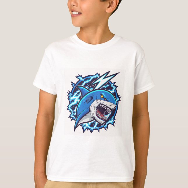 Barn Shirt-Shark T Shirt (Framsida)