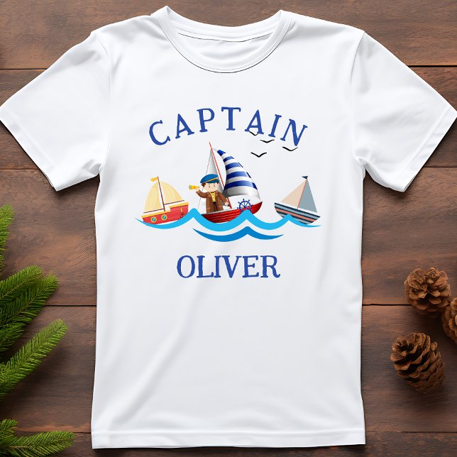 Barn Sjöfart Fartygs Kapten Personlig T Shirt (Skapare uppladdad)