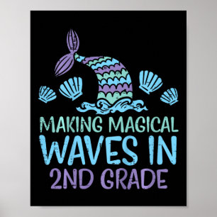 Barn Sjöjungfru Magic Vinkara Klass andra första Poster