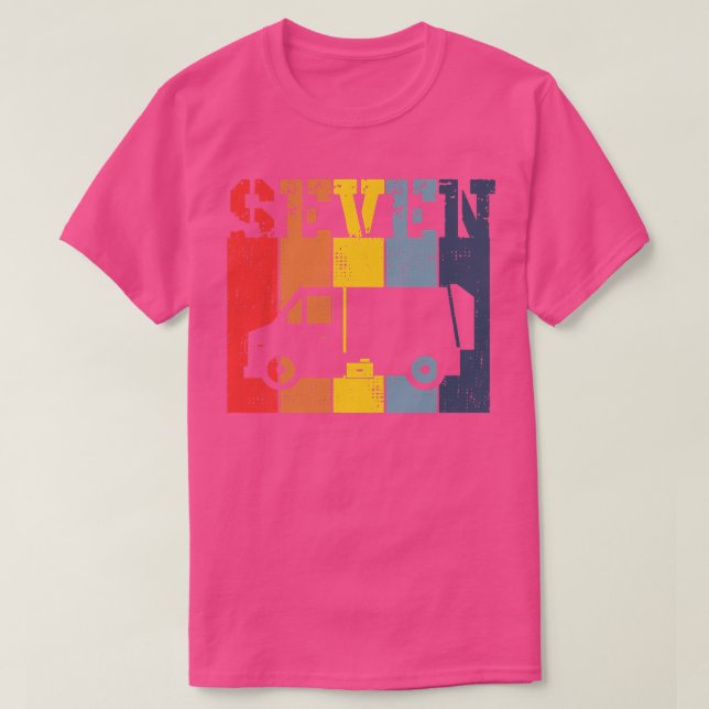 Barn sju år gamla - 7:e Birthday Boy Sopor Garb T Shirt (Design framsida)