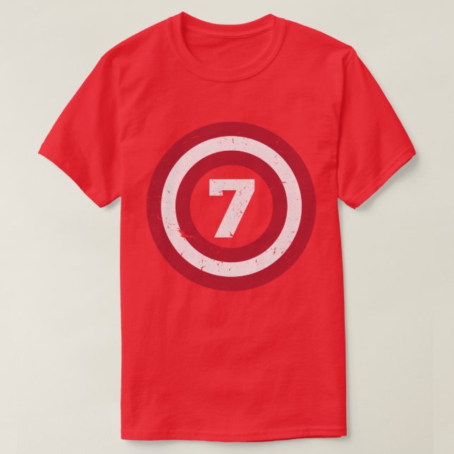 Barn Sjunde födelsedag Sjarettåret T Shirt (Design framsida)
