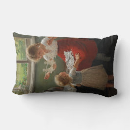 Barn Skapar Silhouettes (Cute Kids spelar..) Lumbarkudde