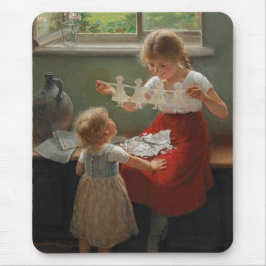 Barn Skapar Silhouettes (Cute Kids spelar..) Musmatta