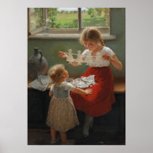 Barn Skapar Silhouettes (Cute Kids spelar..)