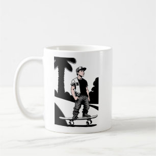 Barn Skateboarder Mugg