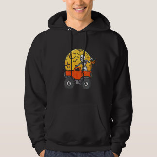 Barn Skelett Monster Truck Månad Godis Småbarn Poj Hoodie