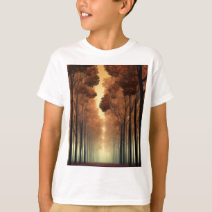 Barn Skog Träd Logotyp T-Shirt Natur Äventyr T