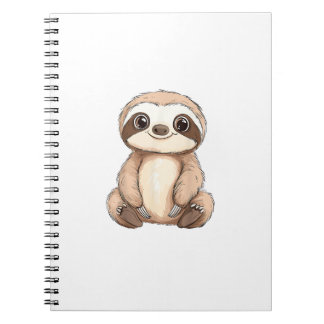 Barn Sloth T-Shirt_1 Anteckningsbok